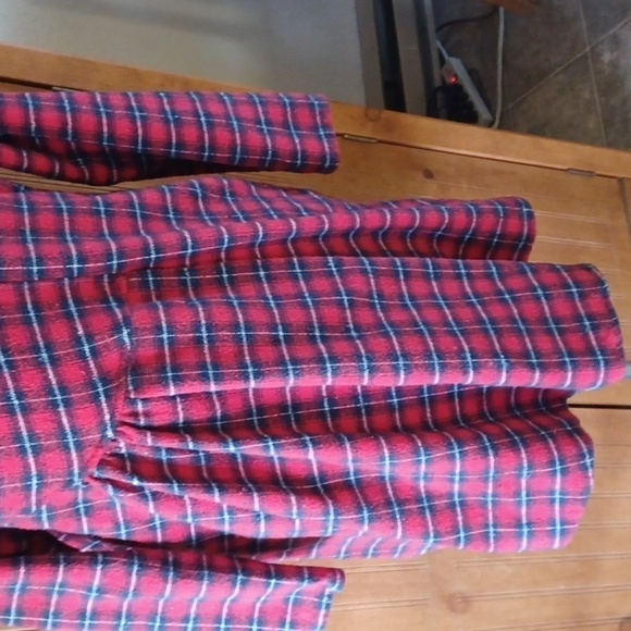 TULIP Plaid Flannel Button Down Shirt Or Shacket - Picture 7 of 11